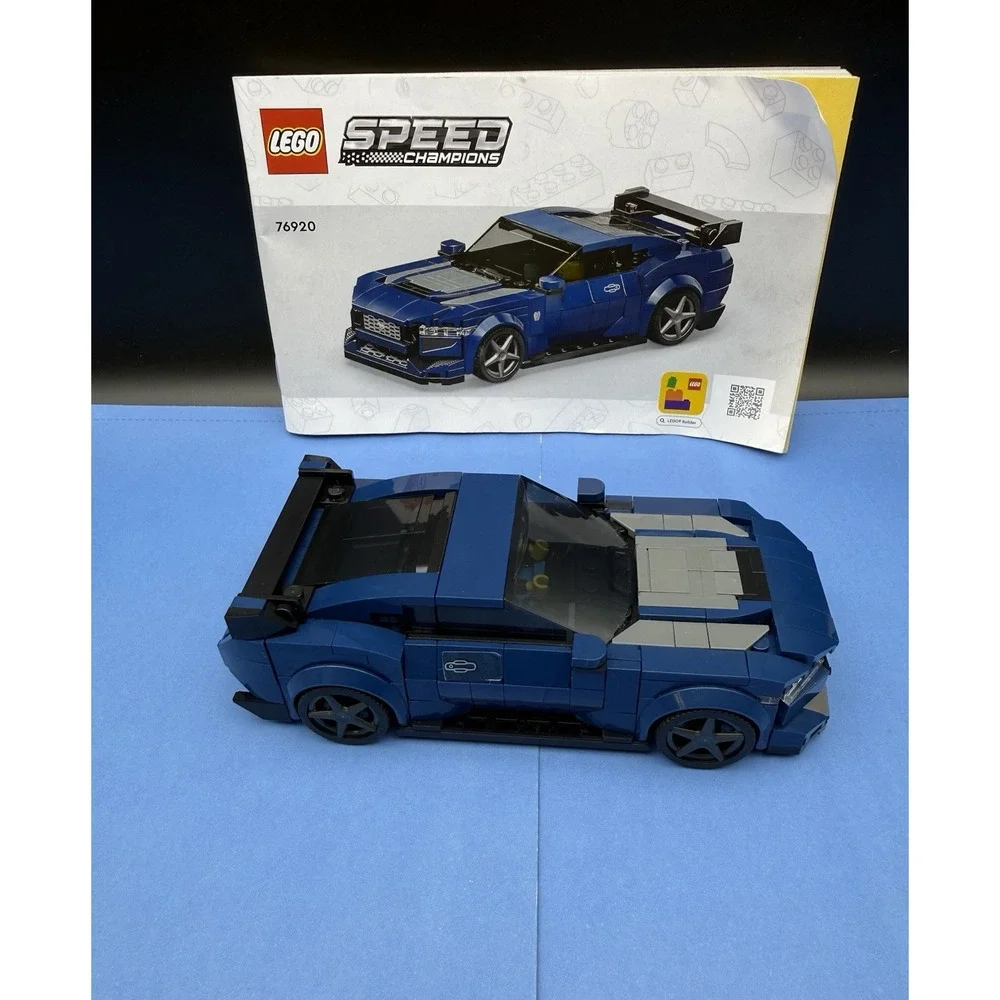 LEGO Speed Champions: Ford Mustang Dark Horse Sports Car 76920 W/Manual (No Box)